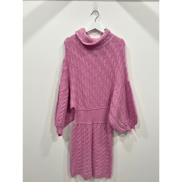 Free People Pink Sweater Dress - Picture 2 of 12